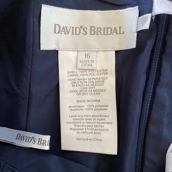 NWT David’s Bridal Strapless High-Low Dress - Picture 7 of 16